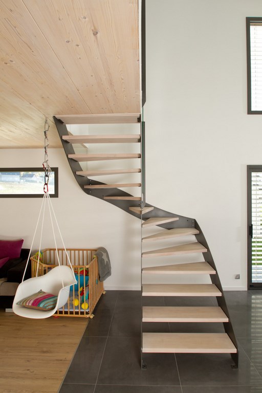 Grillet Concept Escalier M Tal Interieur Escalier Bois M Tal Verre